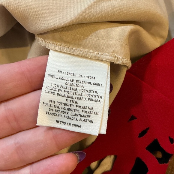 Moulinette Soeurs Laser-Cut Red Fit & Flare Dress Anthropologie Size 6 - Picture 9 of 12